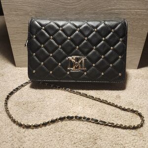 Badgley Mischka Black Quilted Crossbody Bag